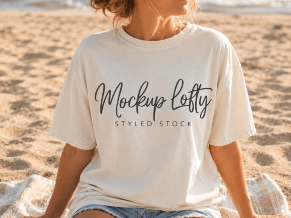 Download Comfort Colors 1717 Ivory T-shirt Mockup - Shirt Collection
