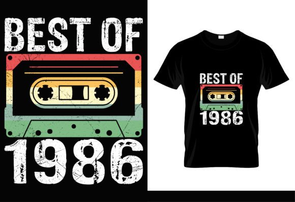 Download Vintage Best of 1986 Birthday T-Shirt - Shirt Collection