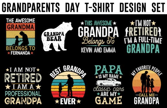 Download Grandparent's Day Vintage T-shirt Bundle - Premium Resources