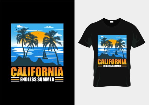 Download CALIFORNIA" Beach Summer T-shirt Design - Shirt Collection