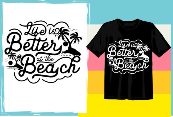 Download Summer Beach Typography T Shirt Design - Shirt Collection