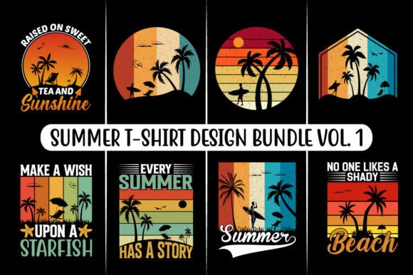Download Summer T-shirt Design Bundle, Beach SVG - Shirt Collection