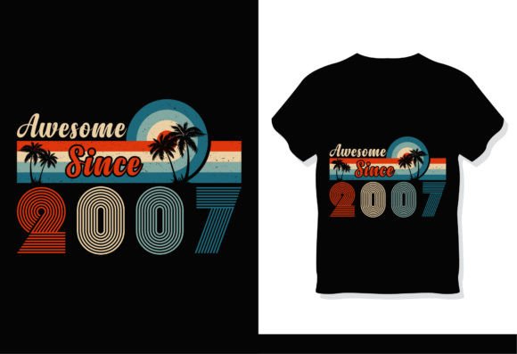 Download Awesome Since Vintage 2007 T-Shirt - Shirt Collection