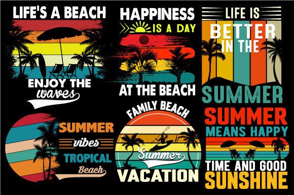Download Summer Beach T -Shirt Bundle Sunset - Shirt Collection