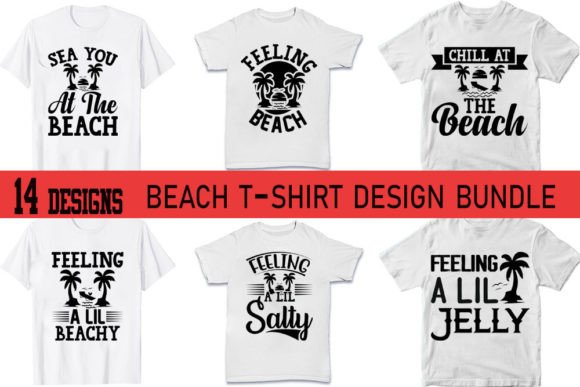 Download Beach T-shirt Designs Bundle - Shirt Collection
