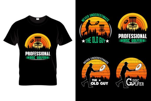 Download Disc Golf Retro Vintage T-shirt Bundle - Shirt Collection