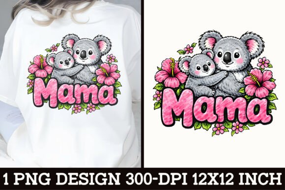 Download Cute Koala Mama T-Shirt Design - Shirt Collection