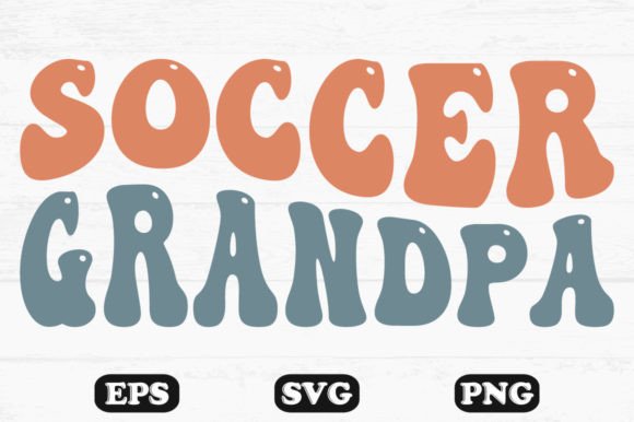 Download Soccer Grandpa Retro Wavy T-shirt Design - Shirt Collection