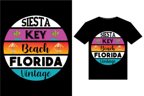 Download Siesta Key Beach Vintage T-Shirts Design - Shirt Collection