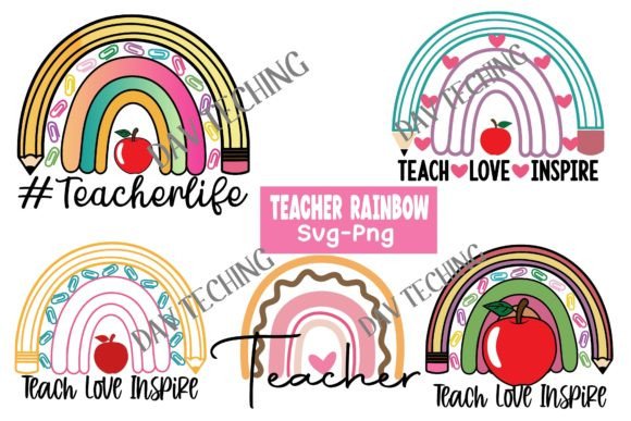 Download Teacher Rainbow Svg Png - Rainbow svg Collection