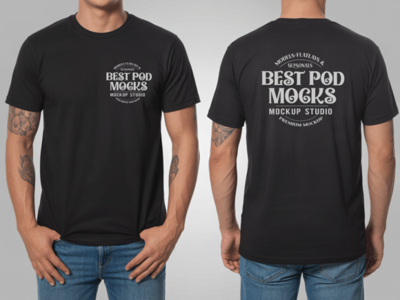 Download Gildan 5000 Front &amp; Back T-Shirt Mockup - Shirt Collection
