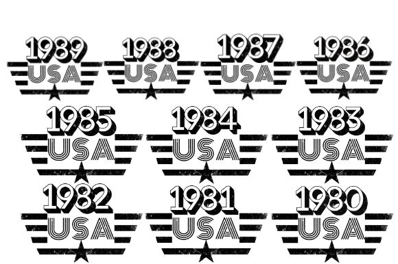 Download Vintage T-shirt Design,1980-1989 Svg,png - Shirt Collection