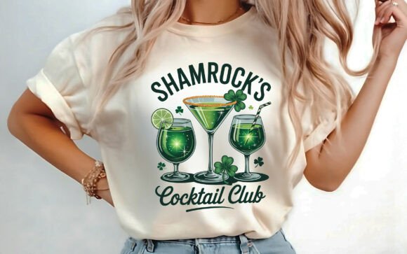 Download Shamrock's Cocktail Club T-shirt PNG - Shirt Collection