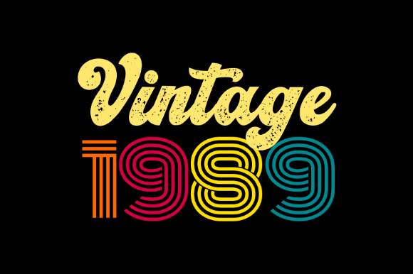 Download Vintage 1989, T-shirt Design Svg - Shirt Collection