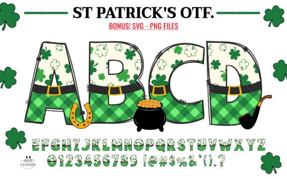 Download St. Patrick's Shamrock Plaid - St. patrick Collection
