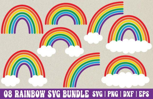 Download Rainbow SVG Bundle - Rainbow PNG - Rainbow svg Collection
