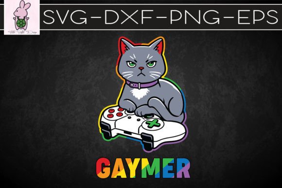 Download Gamer LGBT Cat Pride Rainbow SVG - Rainbow svg Collection
