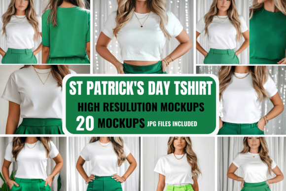 Download St Patrick S Day T-shirt Mockup Bundle - Shirt Collection