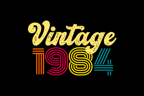 Download Vintage 1984, T-shirt Design Svg - Shirt Collection