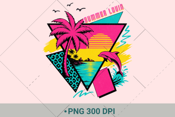 Download Retro Summer Beach T-shirt PNG - Shirt Collection