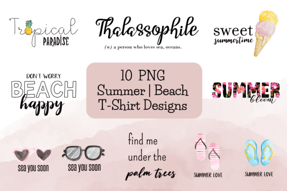 Download Summer | Beach T-Shirt Designs Bundle - Shirt Collection