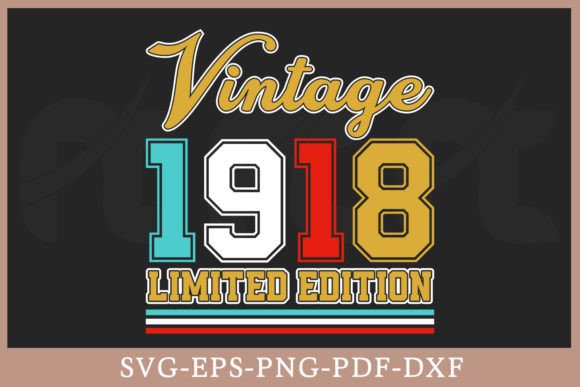 Download Vintage 1918 Limited Edition Shirt SVG - Shirt Collection