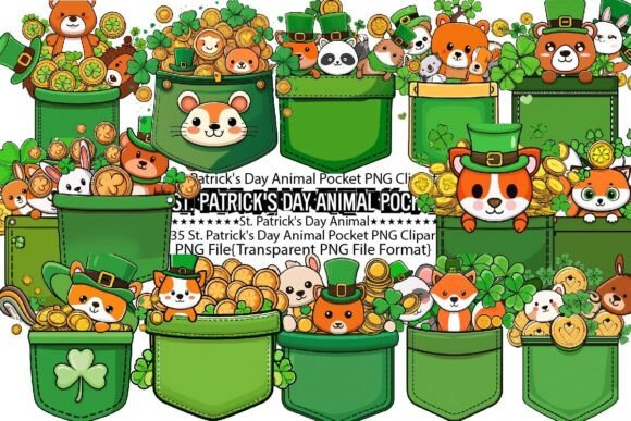 Download St. Patrick's Day Animal Pocket PNG - St. patrick Collection